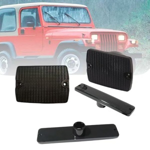 Luces de posición laterales y direccionales, juego de 4 piezas para Jeep Wrangler YJ 1987-1995, piezas de repuesto de ABS naranja - Product Image 2