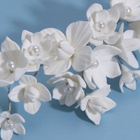 Accessoires de cheveux romantiques vintage pour mariage, anniversaire, performance, fête, coiffe florale de mariée, couronne, diadèmes de perles faits à la main