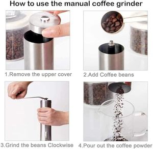 เครื่องบดกาแฟแบบมือหมุน คุณภาพสูง พร้อมใบมีดเซรามิก ใช้งานง่าย - Product Image 4