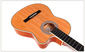 <span class=keywords><strong>Guitarra</strong></span> Clásica Acústica <span class=keywords><strong>de</strong></span> Cuerpo Delgado GRAPE 39'' 4/4, Modelo GP-C70, Tapa <span class=keywords><strong>de</strong></span> Abeto, Acabado Brillante, Forma Cutaway, Mástil <span class=keywords><strong>de</strong></span> Caoba, para Escuela <span class=keywords><strong>de</strong></span> Música - Product Image 4