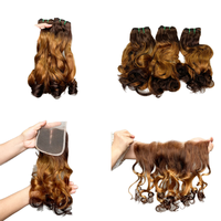 Extensiones de Cabello Humano Virgen FH SDD Fumi, Rizado Tipo Huevo, Super Double Drawn