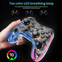 Manette sans fil pour nintendo Switch/Lite/OLED Console Pro Gamepad pour Android Mobile pour IOS pour Windows PC LED Joysticks