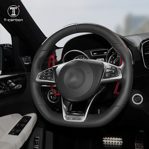 Extensión de palanca de cambio de volante de coche, tipo de repuesto de carbono T, para Benz Amg CLA45 C43 GLA45 S65 E43 E63 - Product Image 3