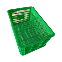 Caisse en plastique robuste en maille PP pour le stockage des fruits et la logistique