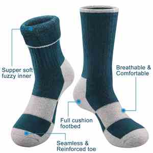 Merino <b>Wool</b> Thick Thermal Winter Hiking Heavyweight Boot <b>Socks</b> Mens - Product Image 3