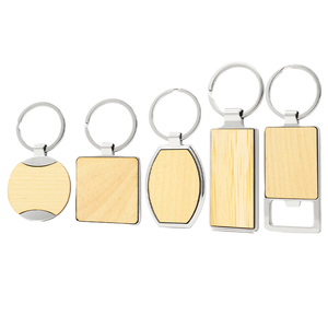 Factory Custom Designed Wooden Surfboard Keychain High Quality Wood Keyring with Engraved Home Circle Bead Best Price Keychain