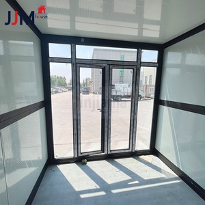 JJM <span class=keywords><strong>Maison</strong></span> préfabriquée pliable en conteneur de 20 pieds, pliable, mobile, résidentielle, mur en verre, bureau, bâtiment - Product Image 4