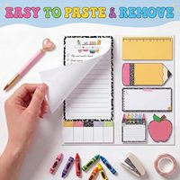 Collection de notes autocollantes pour agenda, onglets d'indexation multi-thèmes et blocs-notes pour messages, cadeaux de papeterie transfrontaliers pour enseignants en stock
