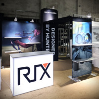 Stand d'exposition modulaire personnalisé 10-10 pour salon professionnel, montage rapide, présentoir portable, comptoir d'accueil