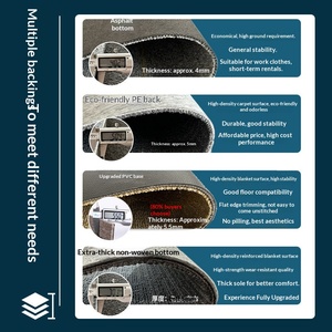 Dalles <span class=keywords><strong>de</strong></span> moquette commerciales en acrylique tissé, épaissies, insonorisées, ignifuges, pour sols en <span class=keywords><strong>ciment</strong></span>, lavables, modernes - Product Image 4