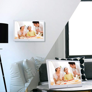 7 cornice per <span class=keywords><strong>foto</strong></span> digitale in metallo piccolo lettore pubblicitario con schermo HD, supporto per lettore fotografico/Video scheda SD/auto USB - Product Image 4