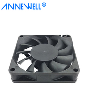 Ventilateur axial CPU silencieux WDF7015 70x70x15mm à haut débit d'air, deux roulements à billes, 70mm 7015 12V 24V, petit ventilateur de refroidissement DC sans balais