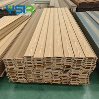 Panneaux muraux extérieurs en WPC Great Wall Board, imperméables, ignifuges, revêtement en bois plastique, surface 3D, utilisation en extérieur, hôtels, bureaux