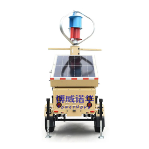 Powernova Trắng LED DC di động giám sát Trailer 3*435 Wát năng lượng mặt trời và gió điện IP67 với sao lưu Máy phát điện - Product Image 2