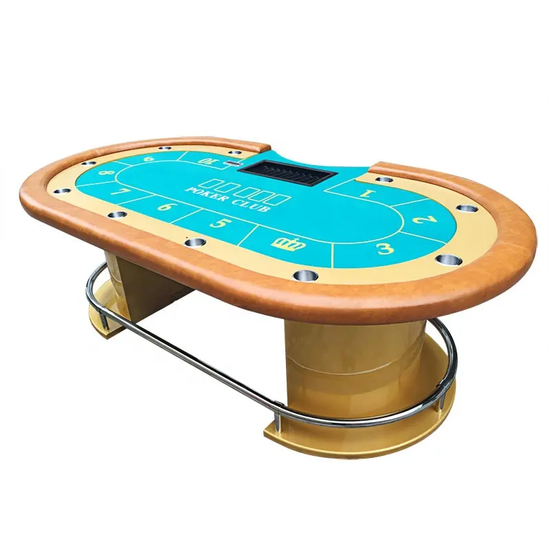 Mesa profissional texas hold'em poker de 96 polegadas, com bandeja e suporte de copo, personalizada, muitas opções
