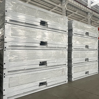 Maison modulaire miniature à deux étages bon marché, accessoires, cadres en acier préfabriqués avec salle de bain, vente en gros, prêt à l'emploi, logement à énergie solaire