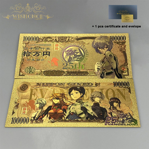 10 types de billets de banque japonais en EVA, plaqués or 24 carats, pour collection - Product Image 2