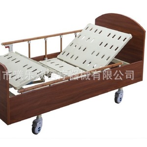 Cama de enfermería manual Joyful Abundance Slv-B4132, cama de madera para el cuidado en el hogar para personas mayores con barandilla - Product Image 2