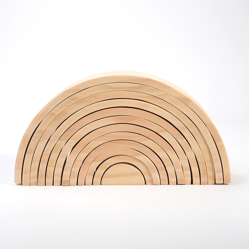 Log color twelve arched blocks-pine-165