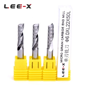 Fresadora de extremo de flauta única acrílica, herramientas de máquina de 3.175mm, 38L, brocas de enrutador para Extremo de flauta única de acrílico de PVC - Product Image 5