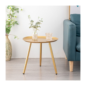 Taburete de patas de hierro multifunción, moderno, de diseño increíble, mesa lateral de sofá con pintura a alta temperatura - Product Image 1