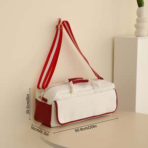 Nuevo Bolso Tote de Lona Personalizado y Elegante, Bolso de Viaje Mahjong de Diseño con Correas, Bolsos de Mano para Mujer, Bolso Duffle de Lona para Mujer - Product Image 3