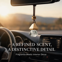 Diffuseur de parfum pour voiture en bois, design moderne, parfum gardénia, désodorisant et aromathérapie pour intérieur, à suspendre