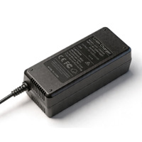 Chargeur de Vélo Électrique et Trottinette 54,6V 2A pour Batterie Li-ion 48V 13S – Charge Rapide et Sûre 5,5mm * 2,5mm/2,1mm