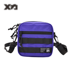 Biểu Tượng Tùy Chỉnh Người Đàn Ông Của Một Vai Crossbody Túi Màu Đen Polyester Không Thấm Nước Thời Trang Màu Rắn Trẻ Phong Cách Người Đàn Ông Của Túi Messenger - Product Image 3
