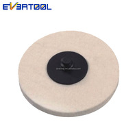 EVERTOOL Disque en feutre de laine 75 mm (3 pouces) pour polissage et lustrage du verre