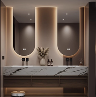 CBMmart 2025 Nouveau Miroir LED Intelligent de Luxe pour Salle de Bain, Meuble Mural de Maquillage pour Villa, Hôtel, Maison