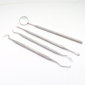 4pcs Dental Stainless Steel Dentist Clean <strong>Tools</strong> Mirror Double Probe Sickle Hoe <strong>Tooth</strong> <strong>Cleaner</strong> Oral Care <strong>Tooth</strong> Cleaning Whitening - Product Image 2