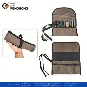 Sac de rangement multifonctionnel pliable en toile pour outils, couteaux de sculpture et quincaillerie - Product Image 2