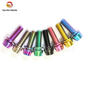 Titan Titan <span class=keywords><strong>Bolt</strong></span> Với Máy Giặt M5 <span class=keywords><strong>M6</strong></span> Hình Nón Đầu Với Máy Giặt Cho Thân Bu Lông Cho Xe Đạp Xe Đạp ĐĨA PHANH Vít - Product Image 6