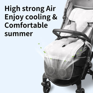 Anjuny Personnalisé 3D Mesh Soft Breathable Cozy Liner Nouveau Design Air Cool Fan Mat pour Bébé <span class=keywords><strong>Poussette</strong></span> Coussin de siège rembourré - Product Image 4