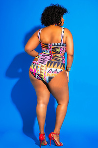 Vente d'usine maillots de bain imprimés africains maillot de bain une pièce pour femmes coupe haute <span class=keywords><strong>Trikini</strong></span> string Monokini brésilien grande taille maillots de bain - Product Image 4