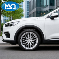 Jantes de voiture forgées sur mesure en 6061-T6, finition argent brossé, à rayons Y entièrement usinés, jantes en alliage de rechange pour la conduite quotidienne et le tuning