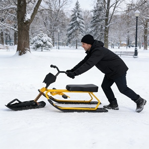 Luge d'hiver robuste personnalisable, luge motorisée pour adultes, <span class=keywords><strong>escalade</strong></span> sur glace et neige en plein air, course de compétition, jeu - Product Image 2