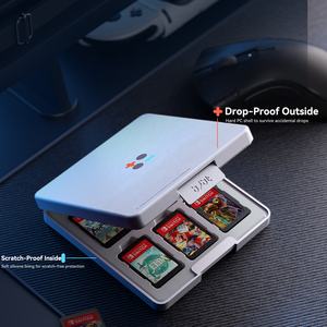 Custodia per Schede di <span class=keywords><strong>Gioco</strong></span> <span class=keywords><strong>Nintendo</strong></span> <span class=keywords><strong>Switch</strong></span> <span class=keywords><strong>con</strong></span> 24 Slot per Cartucce e 24 Slot per Schede di Memoria SD per <span class=keywords><strong>Switch</strong></span> OLED <span class=keywords><strong>con</strong></span> Rivestimento in Silicone - Product Image 5