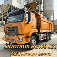 Специализированный восстановленный самосвал SINOTRUK HOWO NX 6X4 для перевозки речного песка, новые износостойкие шины, длительный срок службы