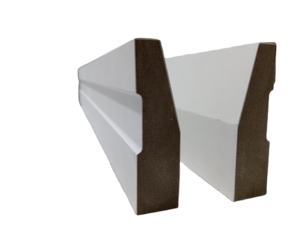 Plinthe murale extérieure moderne en bois-plastique, durable, écologique, imperméable, apprêtée blanche, pour la décoration - Product Image 4