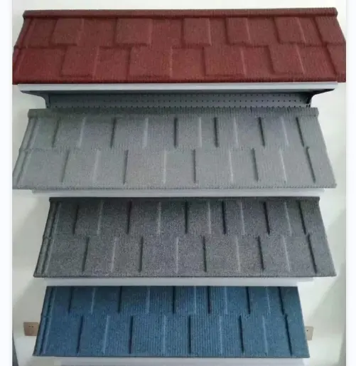 Çatı kiremitleri Metal taş kaplı dekoratif Metal çatı malzemesi Shingle tipi
