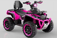 ATV Pantai Listrik Anak-Anak Terlaris dari Pabrik, Bertenaga Baterai 12V, Plastik ABS, USB Rechargeable, 4 Roda EVA Besar, Mobil Tunggangan