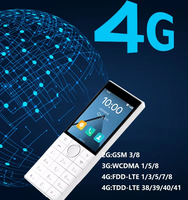 هاتف ذكي Qin F22 بدون كاميرا يعمل بنظام أندرويد 11 مع شاشة لمس ولوحة مفاتيح 4G، إصدار جوجل