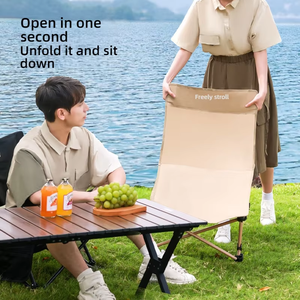 Portable Foldable Fishing Chair <b>Cushioned</b> Armrests <b>Storage</b> Bag for Outdoor Travel Camping Beach Moon Fishing Cup Holder - Product Image 5