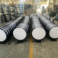 Panneau LED Rond Personnalisé avec Logo, Fabrication Directe Usine, Marque Privée OEM, Fourniture en Gros, MOQ 50 Sets, Boîte Publicitaire Circulaire en Gros