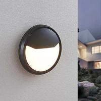 Lampe murale extérieure étanche IP65 P3003-E27 homologuée CE, forme demi-lune, avec LED et douille E27