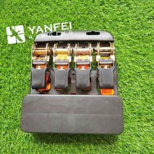 Ensemble de sangles de fixation à cliquet pour moto, 1 pouce, 25 mm, lot de 4 pièces - Product Image 1