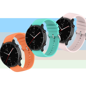 Correa de silicona suave Universal de 22 20mm para Samsung Galaxy Watch <span class=keywords><strong>6</strong></span> 5 4 banda de ajuste rápido de color para Huawei Watch 4 <span class=keywords><strong>Amazfit</strong></span> <span class=keywords><strong>GTR</strong></span> 3 - Product Image 1