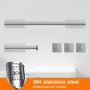 <span class=keywords><strong>Toallero</strong></span> de <span class=keywords><strong>baño</strong></span> negro mate de 5 piezas de la mejor calidad, juego de accesorios para <span class=keywords><strong>toallero</strong></span> <span class=keywords><strong>sin</strong></span> taladrar - Product Image 4